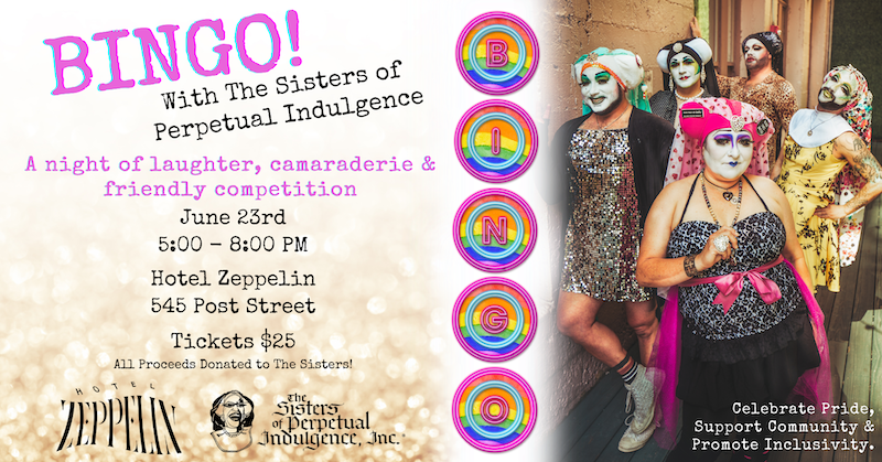charity bingo with The Sisters of Perpetual Indulgence®