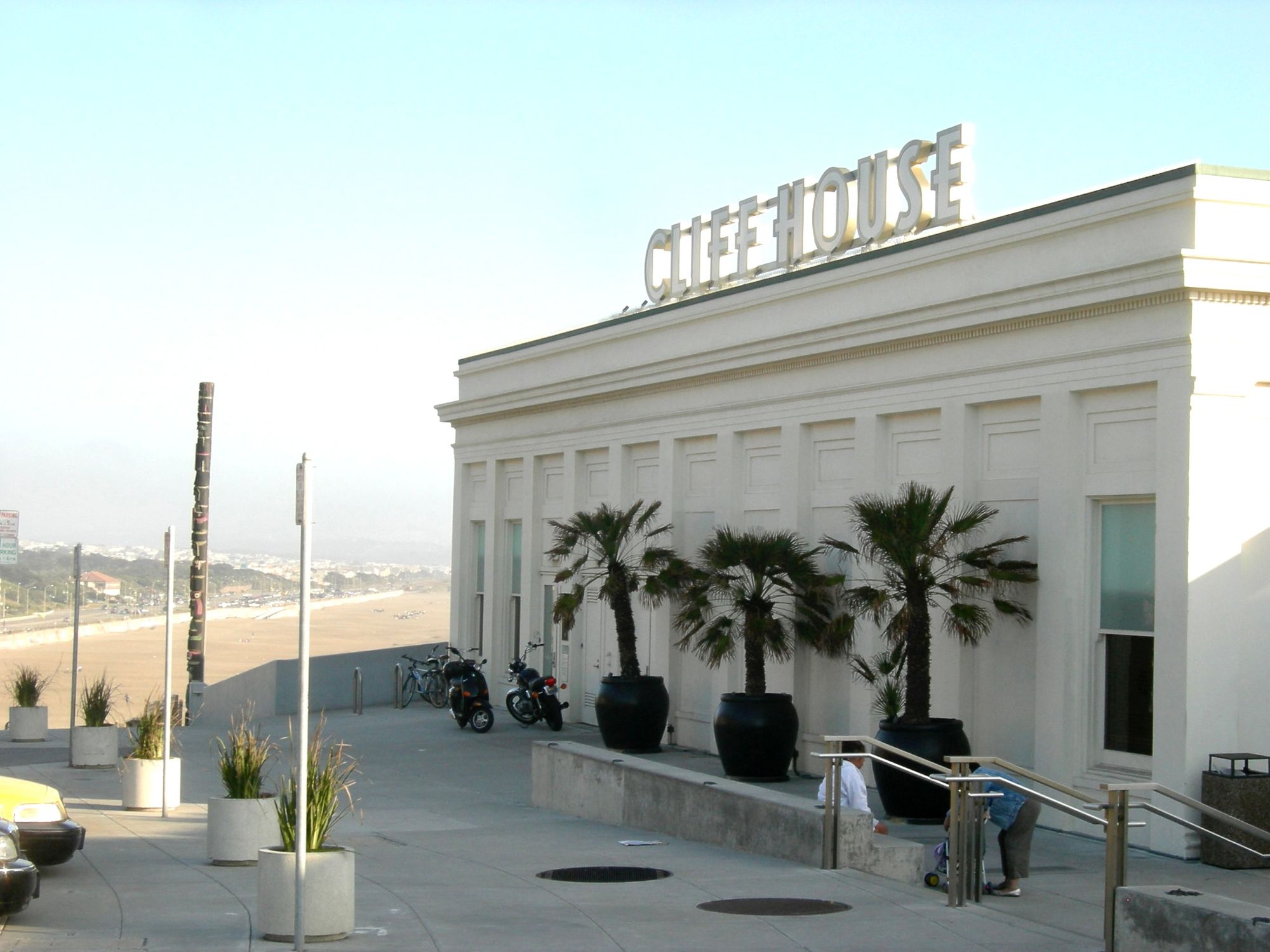 The former exterior of the Cliff House. 
