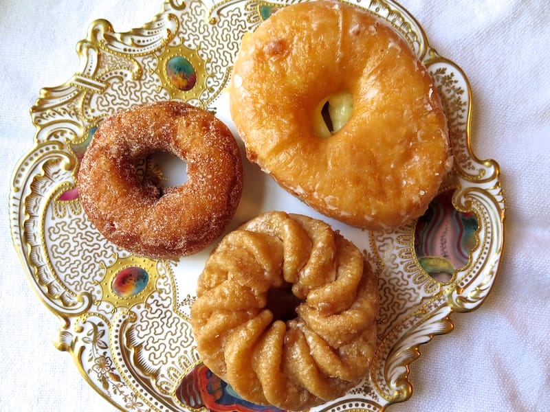 Enjoying a classic selection of Bob’s Donuts at home. Photo: © tablehopper.com.