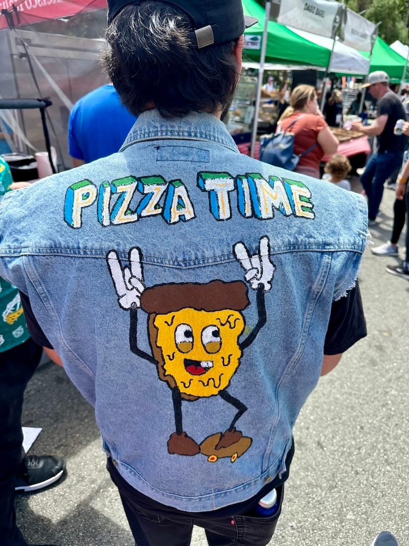 It’s definitely the day to sport your best pizza fashions. Photo: © tablehopper.com.