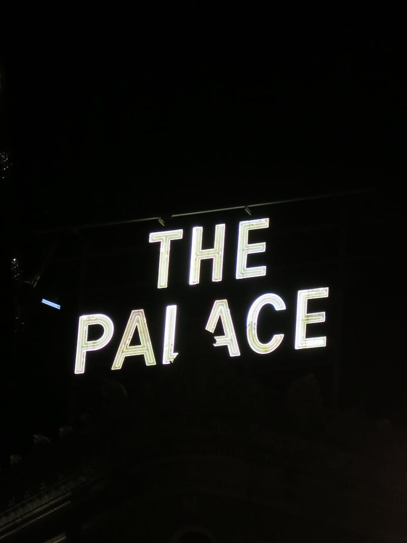 The Palace Hotel’s neon signage will be converted to LED for seven years. Photo: © tablehopper.com.