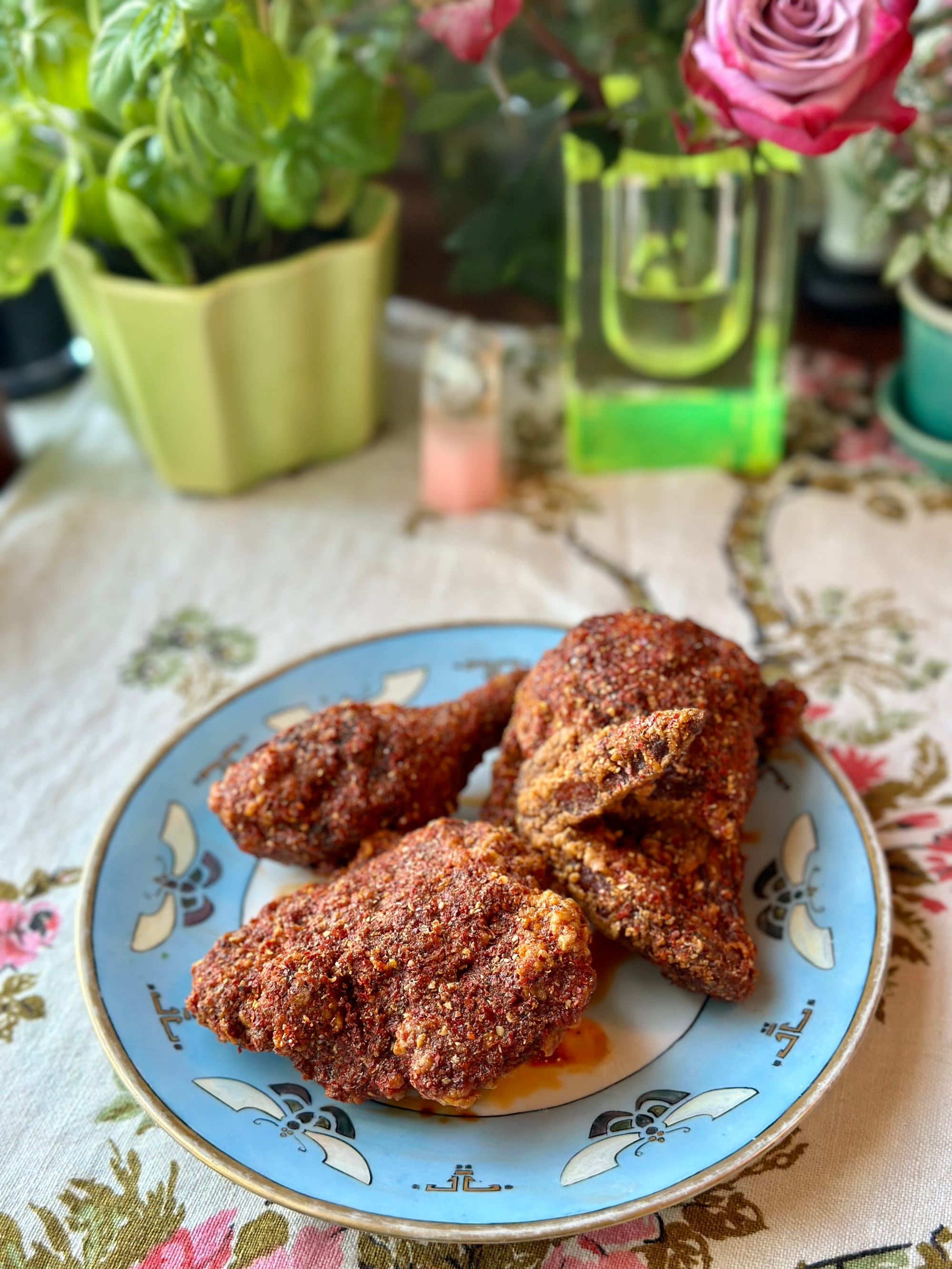 The half-hen of Pecking House chile-fried chicken at Lord Stanley. Photo: © tablehopper.com.