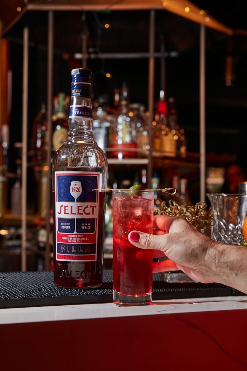 The Select Aperitivo Venetian Spritz at A Bohemian Sunday at the Savoy Tivoli: a Renewal Party from tablehopper in April 2024. Photo: Molly DeCoudreaux Photography.