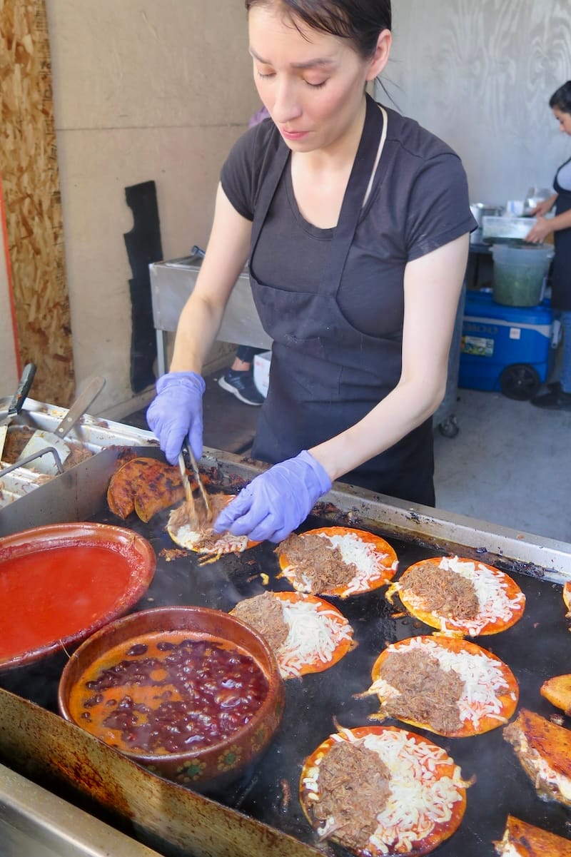 Back when El Garage served their epic quesabirria tacos out of their garage in Richmond (2019). Photo: © tablehopper.com.