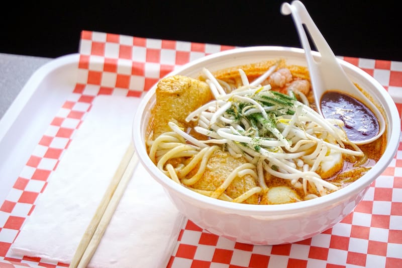 Dabao Singapore is bringing authentic Singaporean flavors to downtown SF with dishes like seafood laksa, the spicy noodle soup popular in Southeast Asia. Photo courtesy of Dabao Singapore.