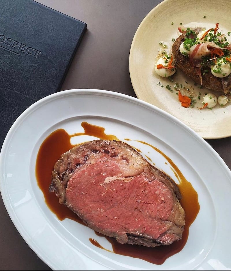 Prime rib Fridays at Prospect are back. Photo courtesy of Prospect.