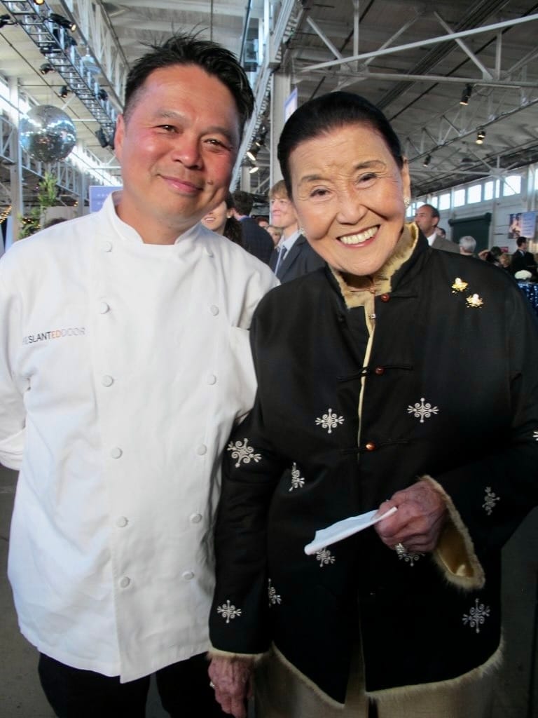 Lions. Charles Phan and Cecilia Chiang at the Meals on Wheels gala, 2012. I like to think they’re having a drink and a big laugh together right now. Photo: © tablehopper.com.