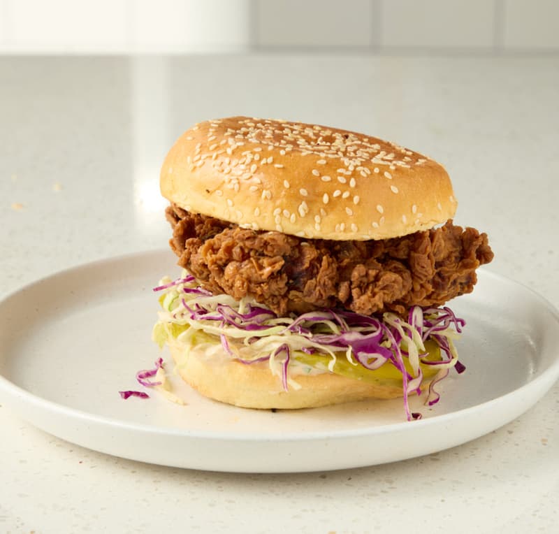 The fried chicken sandwich. Photo courtesy of The Farmacy.