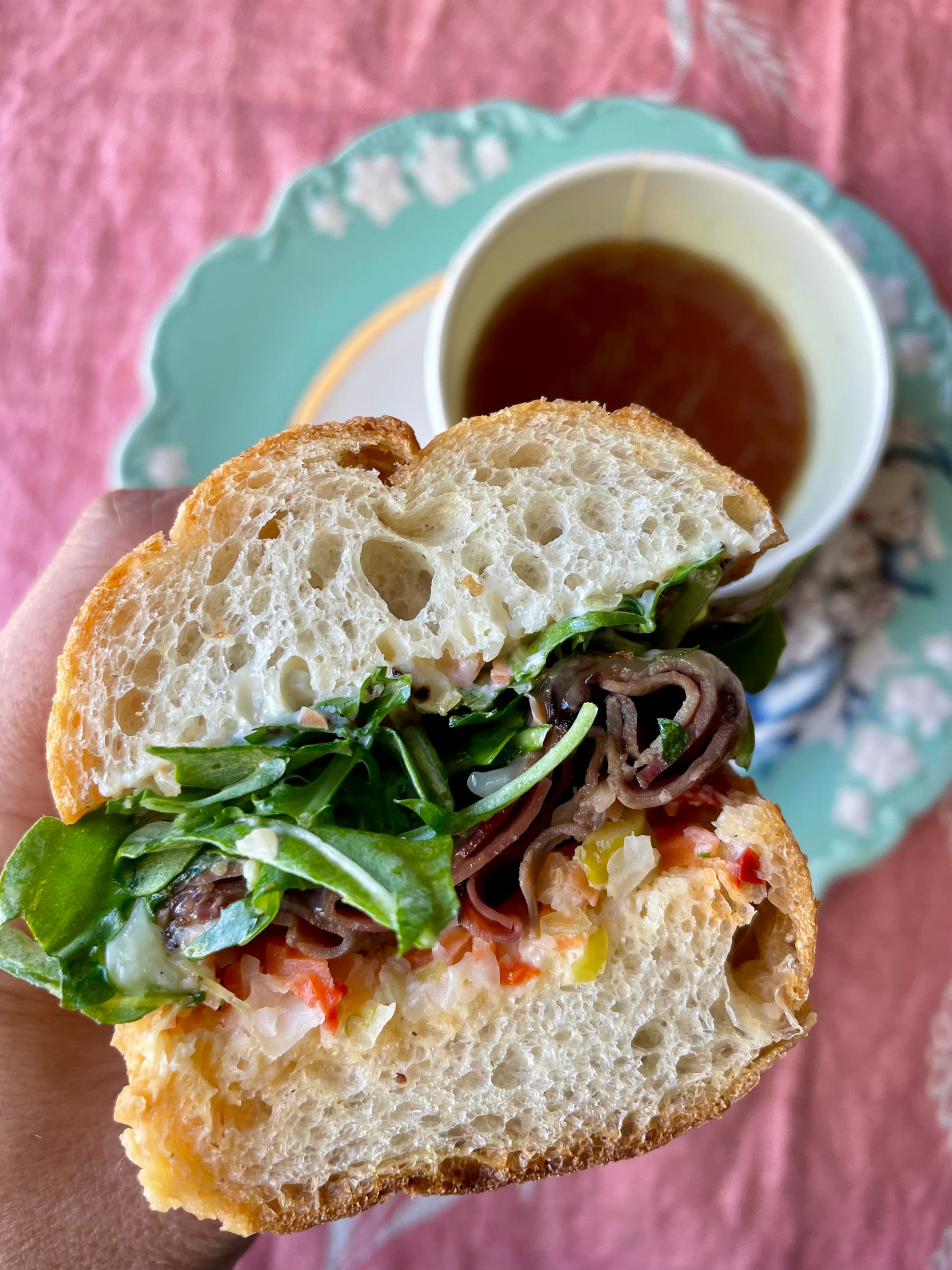 The Barack Obama from Turner’s Kitchen: hot roast beef with melted provolone. Photo: © tablehopper.com.