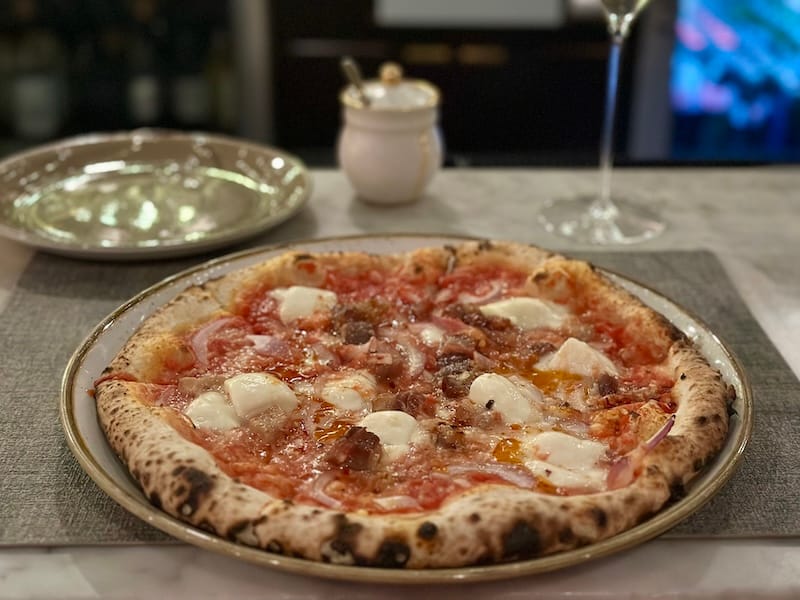 The arrabbiata pizza at A16. Photo: © tablehopper.com.