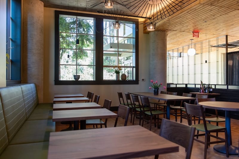 The spacious dining room at Piccino Presidio. Photo: Matthew Stewart/juicypear.co. 