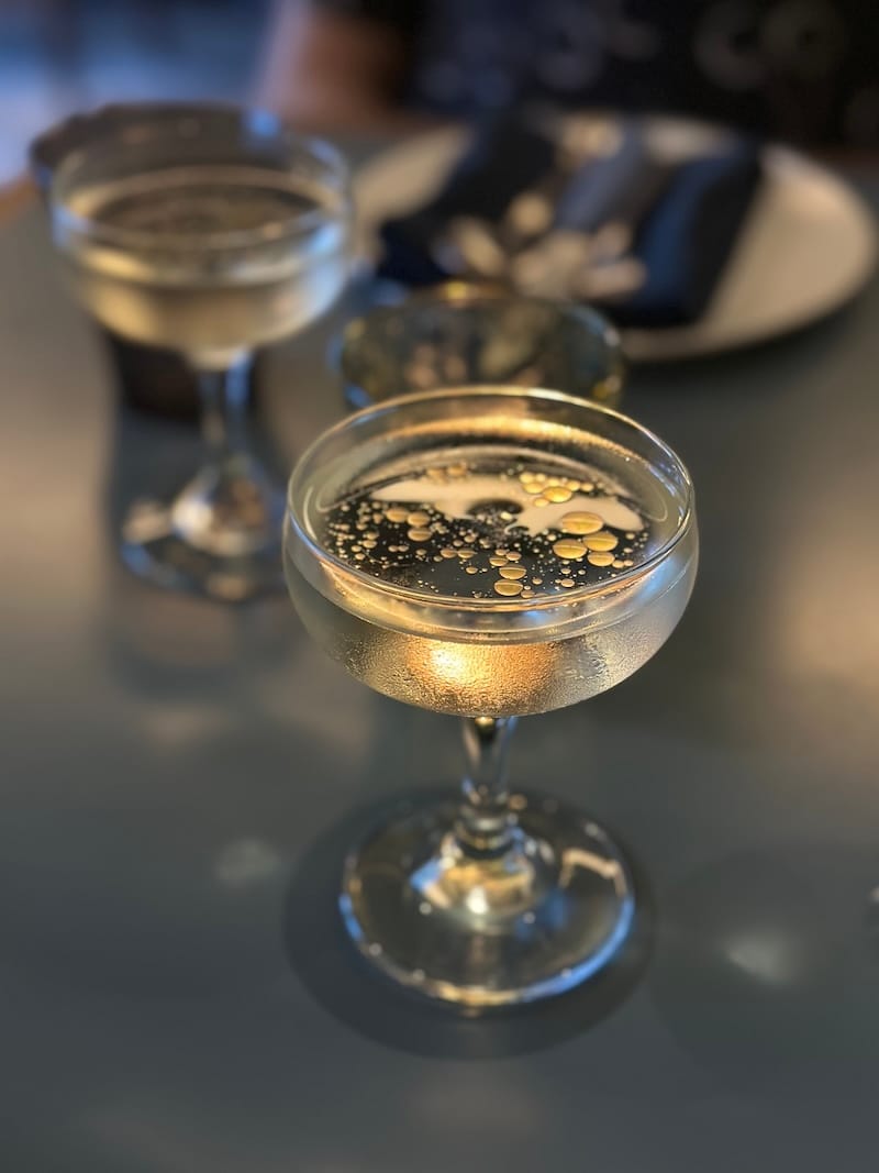 Here’s to nineteen years of tablehopping! The Forager Martini at Buddy (during Ilna’s Sunday pop-up). Photo: © tablehopper.com.