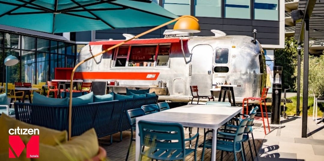 Anyone can visit the year-round food truck on the patio of citizenM Menlo Park.