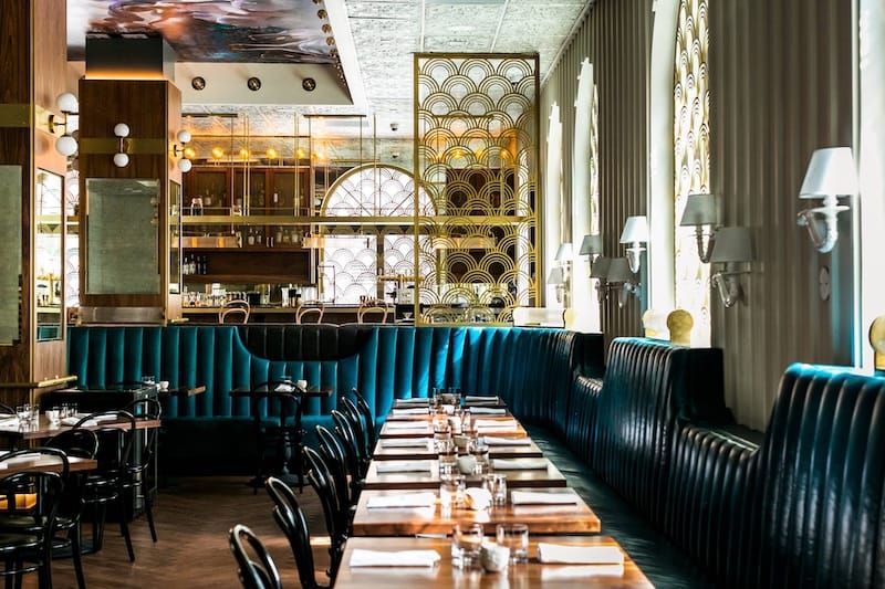 The glam dining room at the former Gibson. Photo: Alison Christiana Photography.