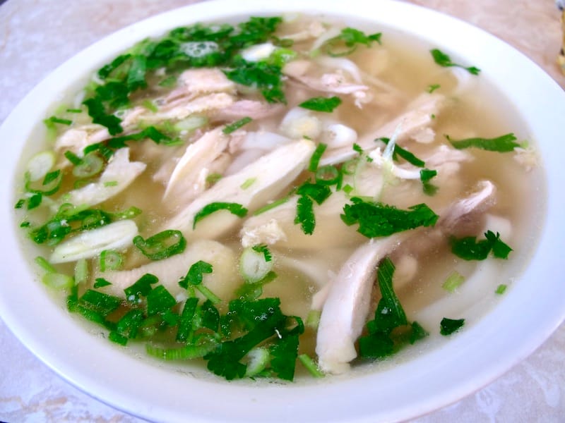 Turtle Tower’s iconic #9 phở ga (chicken noodle soup). Photo: © tablehopper.com.