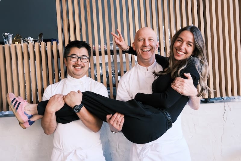 Lord Stanley’s chef de cuisine Nathan Matkowsky, and owners Rupert and Carrie Blease. Photo courtesy of Lord Stanley.